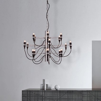 キャンドルスタイル・モダンシャンデリア18灯 （W560×H430mm） | EL JEWEL