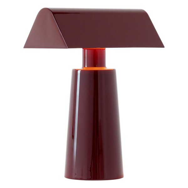 【&Tradition】北欧デザイン照明「Caret MF1 portable table lamp, dark burgundy」テーブルライト(W100×D150×H220mm)