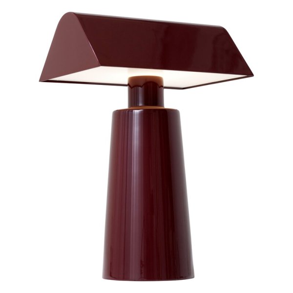 【&Tradition】北欧デザイン照明「Caret MF1 portable table lamp, dark burgundy」テーブルライト(W100×D150×H220mm)