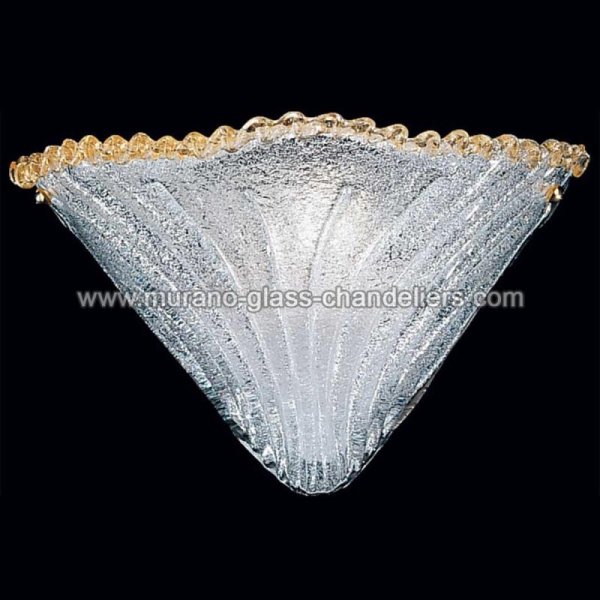 【MURANO GLASS CHANDELIERS】イタリア・ヴェネチアンガラスウォールライト1灯「ANGELA」（W340×D180×H230mm）