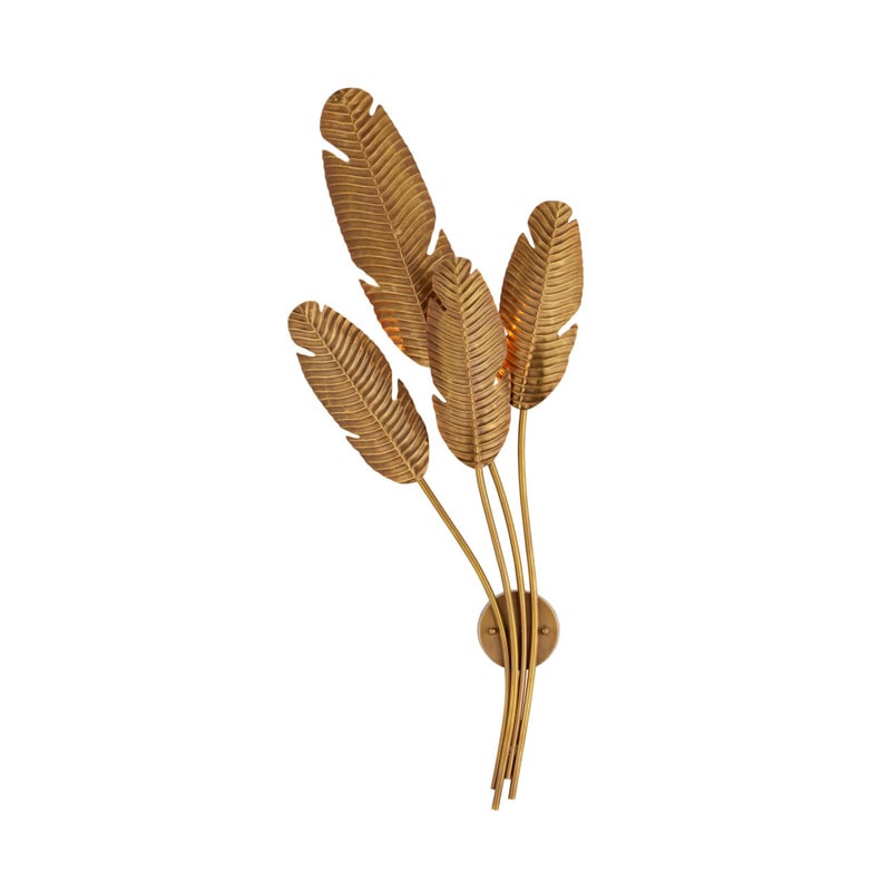 【CURREY】アメリカ・ウォールライト 4灯「Tropical」ゴールド(W495×D177×H1225mm)