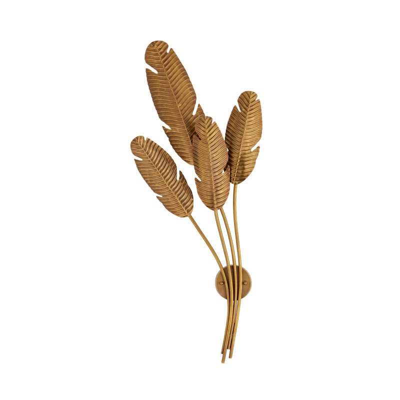 【CURREY】アメリカ・ウォールライト 4灯「Tropical」ゴールド(W495×D177×H1225mm)