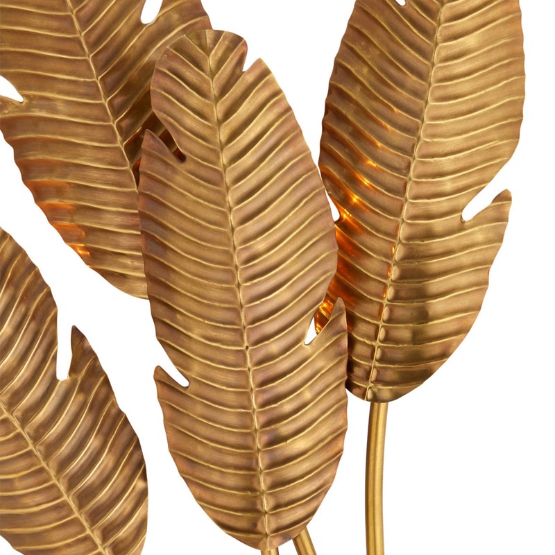 【CURREY】アメリカ・ウォールライト 4灯「Tropical」ゴールド(W495×D177×H1225mm)