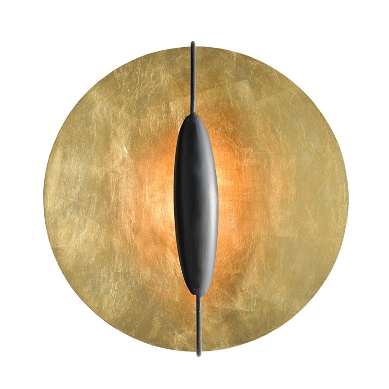 【CURREY】アメリカ・ウォールライト 1灯「Pinders」ゴールド（W508×D196×H527mm）