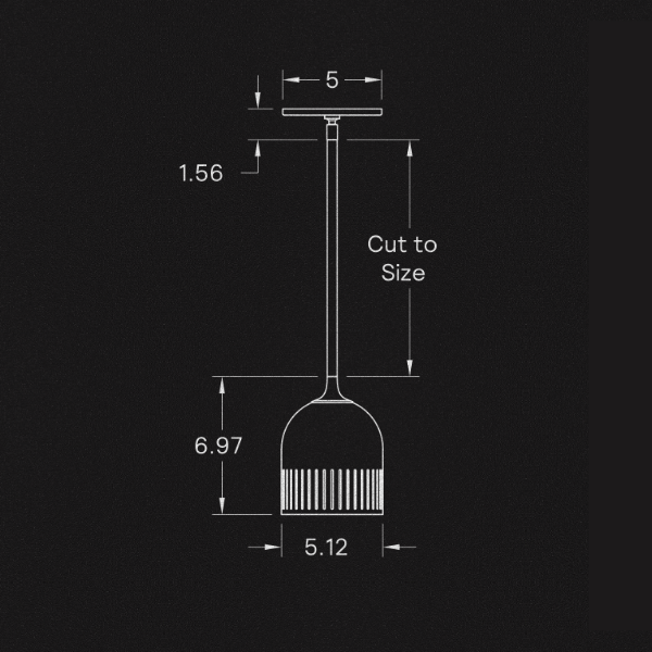 【ALLIED MAKER】 アメリカ・インテリア照明「Bishop Pendant」ペンダントライト 1灯 カスタムカラー (W127×D127×H178mm)