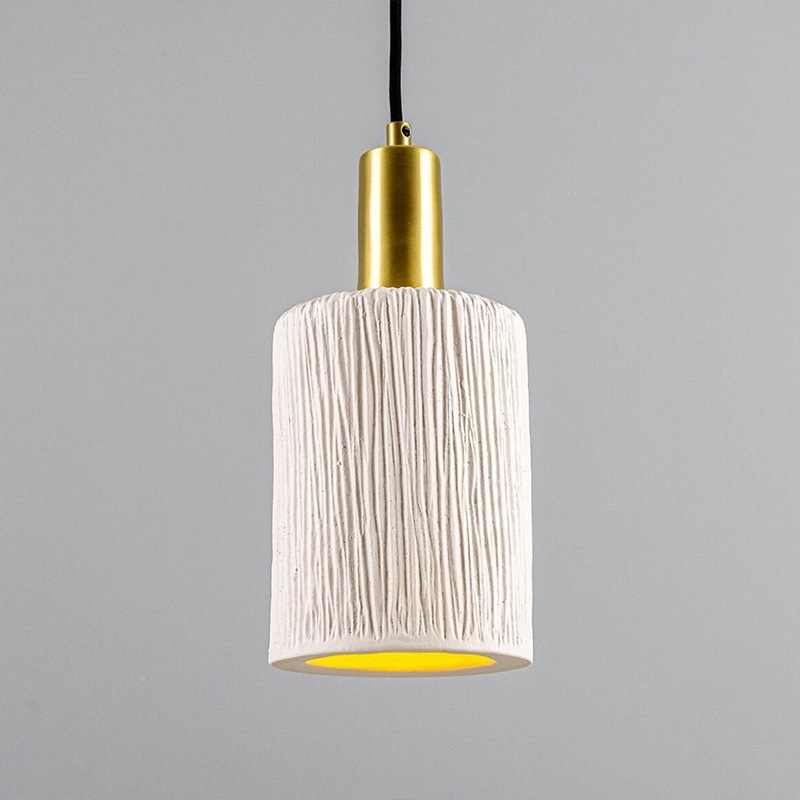 【Mullan】アイルランド「Senna-Organic Ceramic」ペンダントライト 1灯 マットホワイト（W120×H280mm）