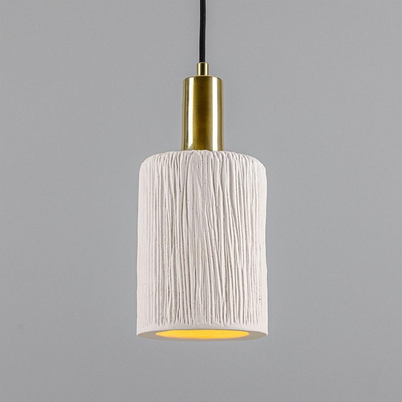 【Mullan】アイルランド「Senna-Organic Ceramic」ペンダントライト 1灯 マットホワイト（W120×H280mm）