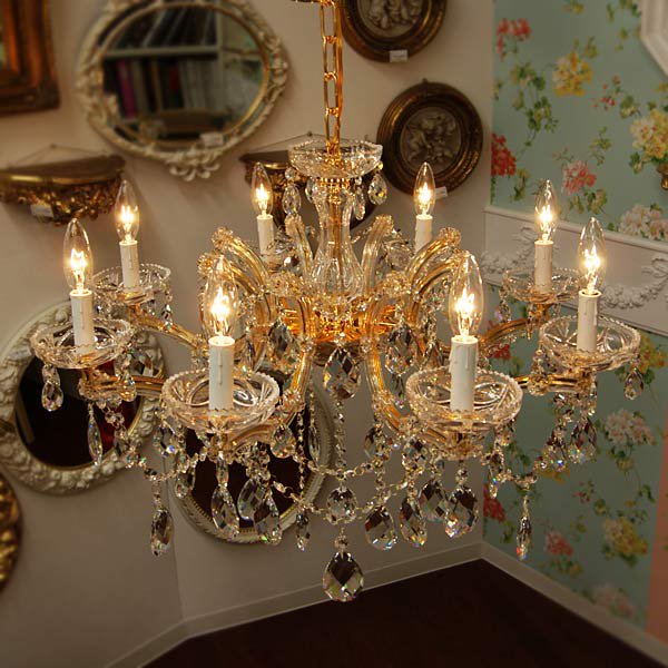 LA LUCE】クリスタルシャンデリア「アントワネット」8灯