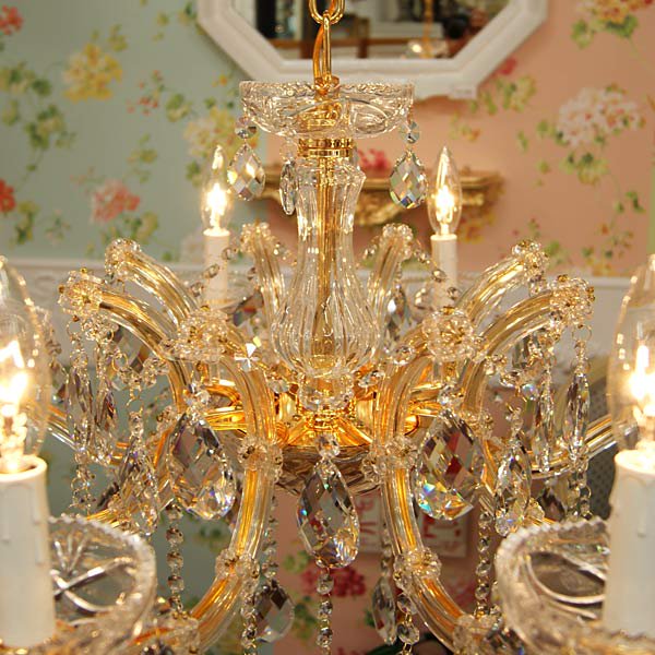 LA LUCE】クリスタルシャンデリア「アントワネット」8灯