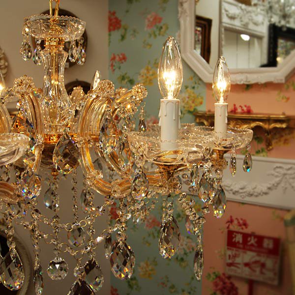 LA LUCE】クリスタルシャンデリア「アントワネット」8灯