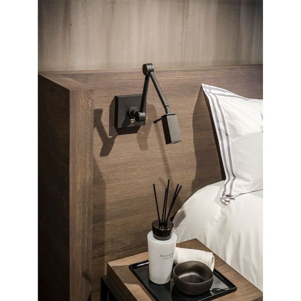 【MARETTI】オランダ・LEDウォールライト「FINO」1灯 BLACK(W120mm)