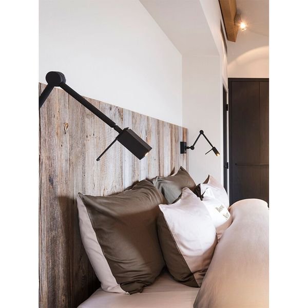 【MARETTI】オランダ・LEDウォールライト「FINO」1灯 BLACK(W120mm)