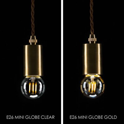 【国内メーカー】【LED電球】エジソンバルブLED E26 ミニGLOBE クリア(調光対応)2400K（3.5W）