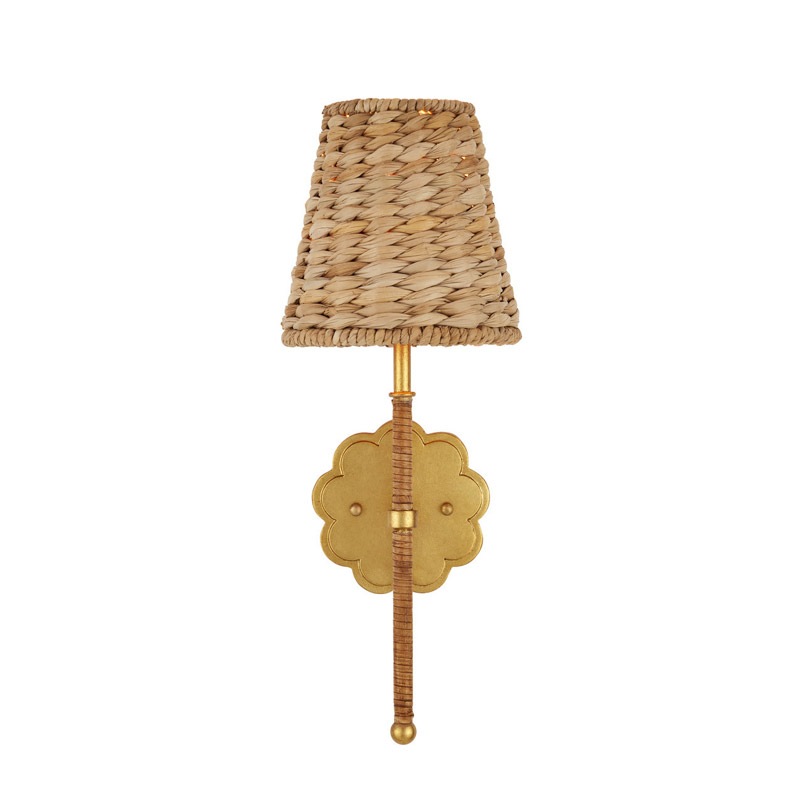 【CURREY】アメリカ・ウォールライト 1灯「Savoie」ゴールド（W177×D190×H470mm）