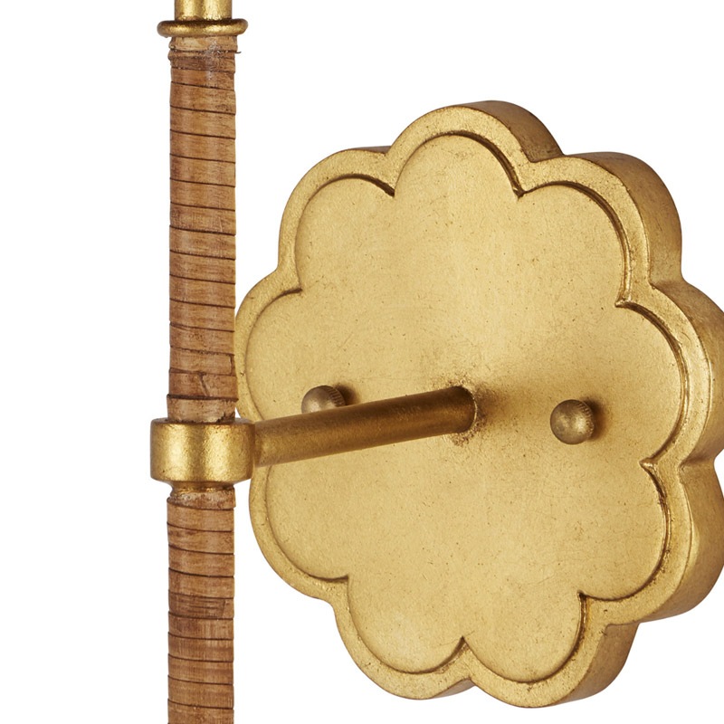 【CURREY】アメリカ・ウォールライト 1灯「Savoie」ゴールド（W177×D190×H470mm）