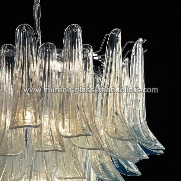 【MURANO GLASS CHANDELIERS】イタリア・ヴェネチアンガラスシャンデリア7灯「MILDRED」（W700×H600mm）