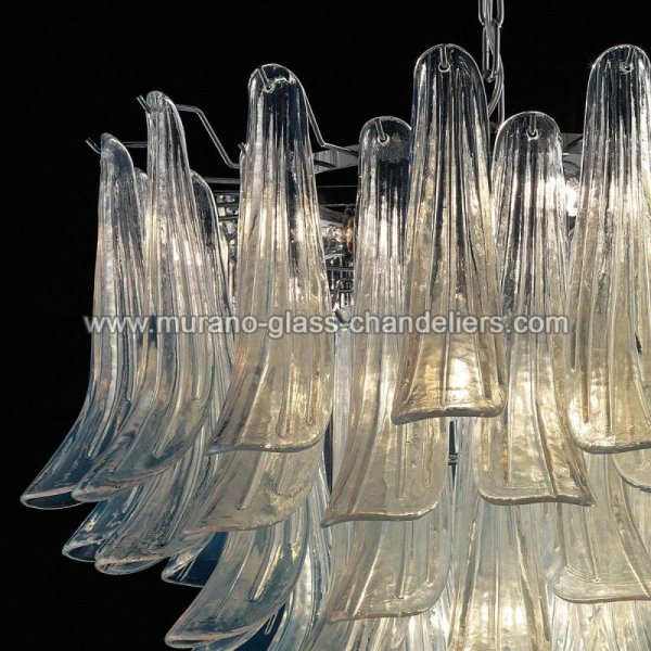 【MURANO GLASS CHANDELIERS】イタリア・ヴェネチアンガラスシャンデリア7灯「MILDRED」（W700×H600mm）