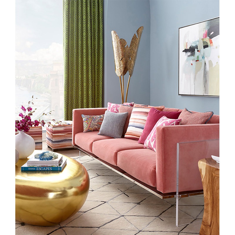 【CURREY】アメリカ・フロアライト 3灯「Tropical」ゴールド（W609×D584×H2120mm）