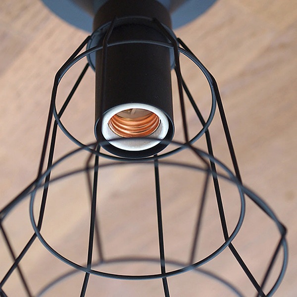 ポリゴナルシーリング「Polygonal」1灯・ブラック(φ177×H225mm)