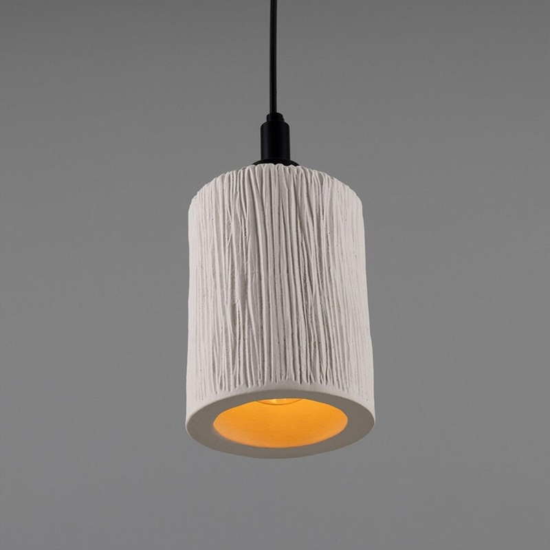 【Mullan】アイルランド「Senna-Organic Ceramic Bathroom」ペンダントライト 1灯 マットホワイト（W120×H260mm）