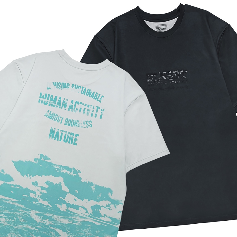 ELNEST×GREENable MOON TEE -for the trails we walk-