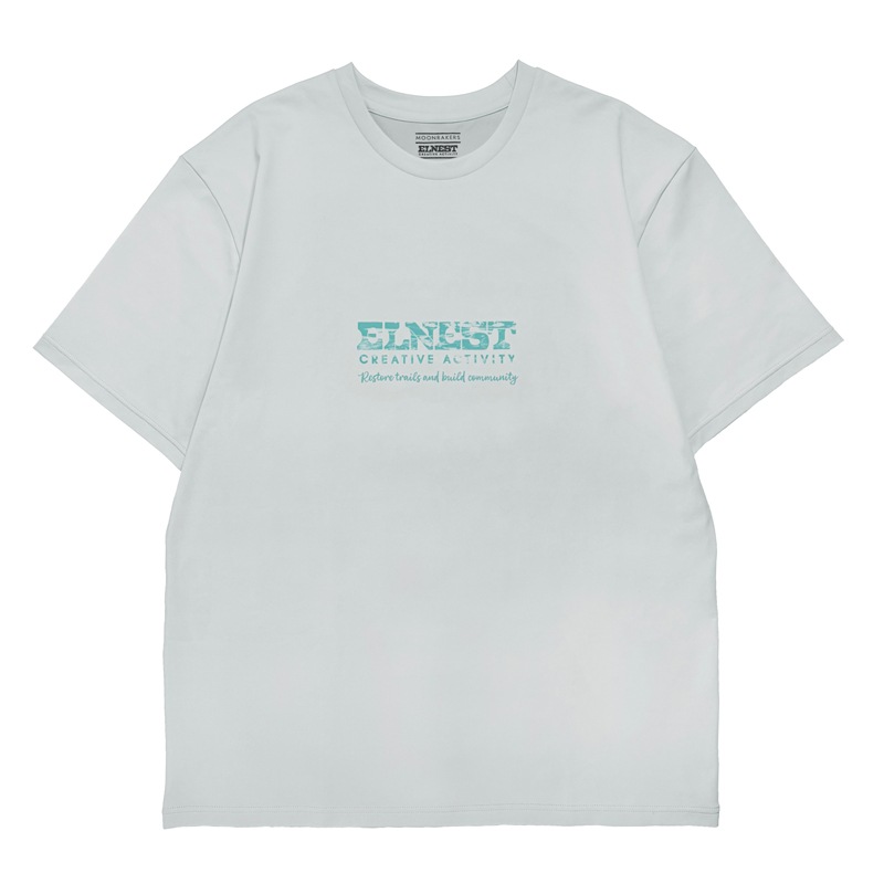 ELNEST×GREENable MOON TEE -for the trails we walk-