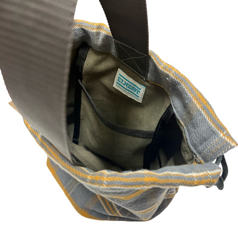 MM KINCHAKU BAG (TARTAN CHECK)