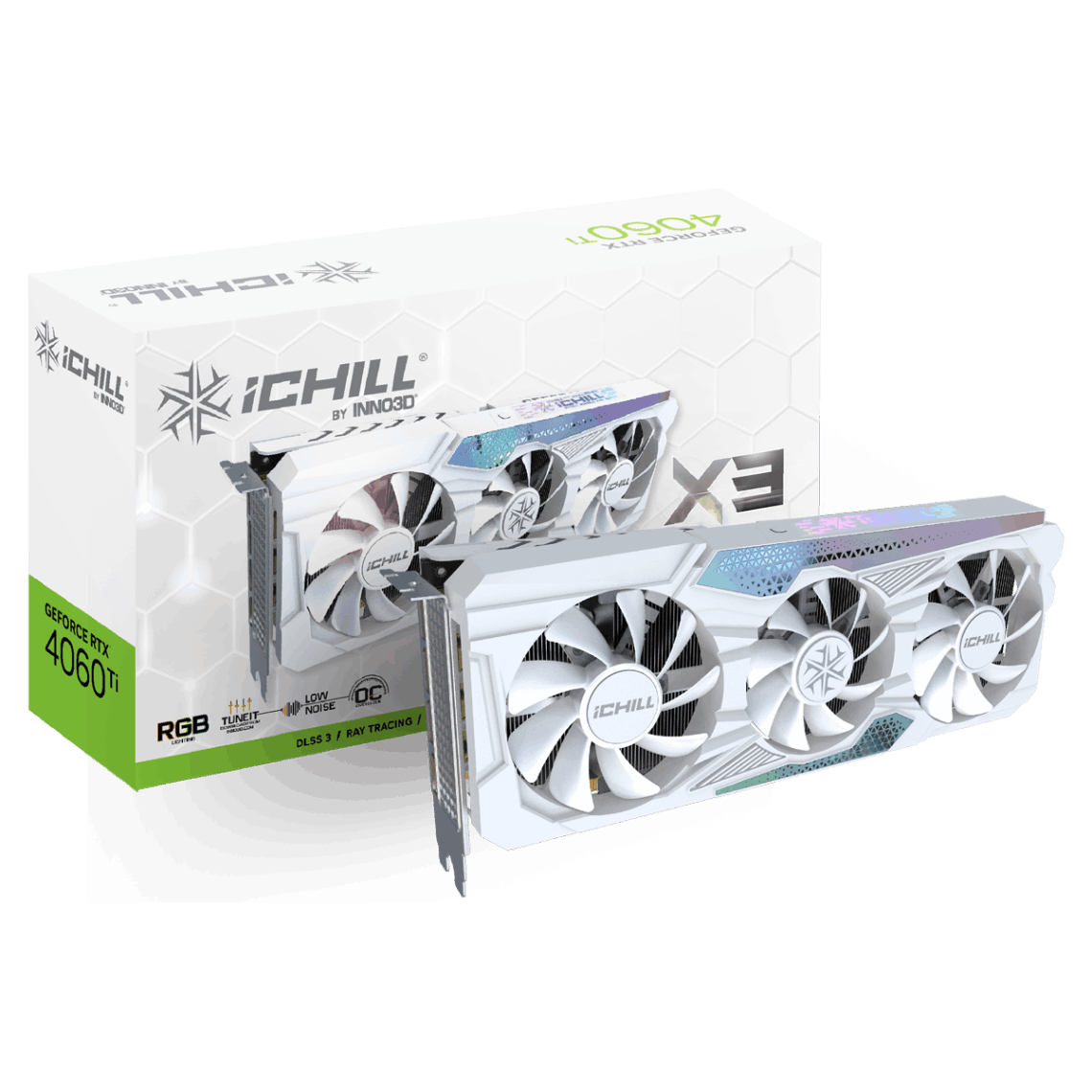 INNO3D GeForce RTX 4060 Ti 8GB ICHILL X3 WHITE (IN40606R)