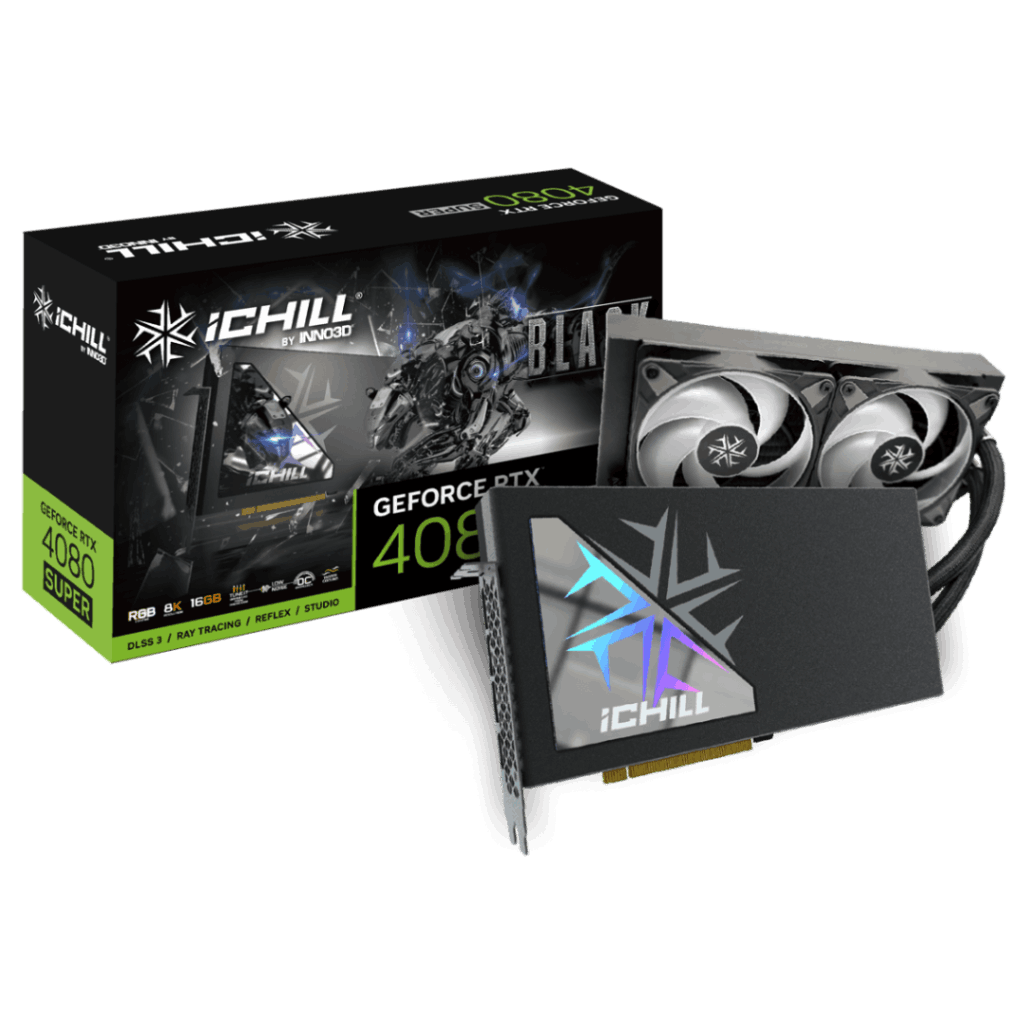 INNO3D GEFORCE RTX 4080 SUPER ICHILL BLACK（簡易水冷・ラジエーター付属） グラフィックスボード