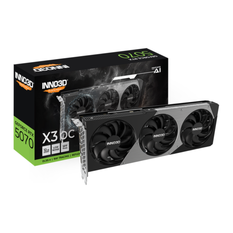 【プレミアムアウトレット品】INNO3D GeForce RTX 5070 X3 OC N50703-12D7X-195064L (GO000162) 2.0スロット厚モデル GD5070-12GERX3OC ※新品、箱潰れ