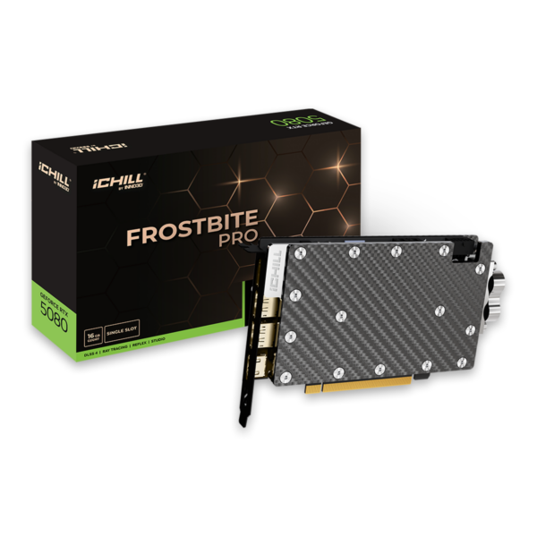 【プレミアムアウトレット品】INNO3D GeForce RTX 5080 iCHILL FROSTBITE PRO C50803-16D7X-1760FBP 1.0スロット厚モデル GD5080-16GERIFBP ※新品、箱潰れ