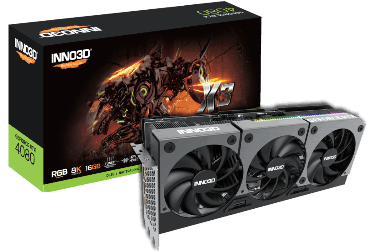 【新品処分】INNO3D GeForce RTX 4080 X3 GD4080-16GERX3 ※新品、保証1年