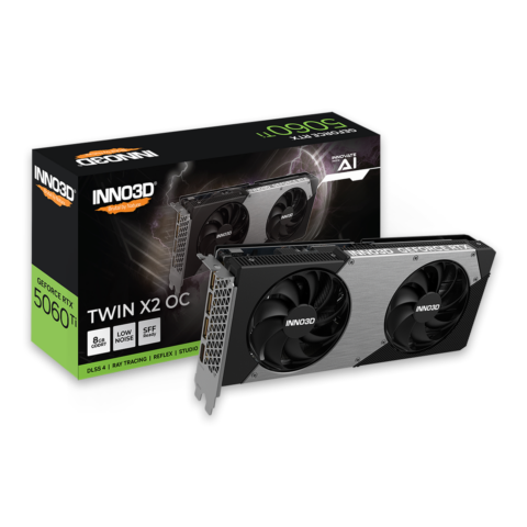 INNO3D GeForce RTX 5060 Ti 8GB TWIN X2 N506T2-08D7-193075N (GO000242) 2.0スロット厚モデル