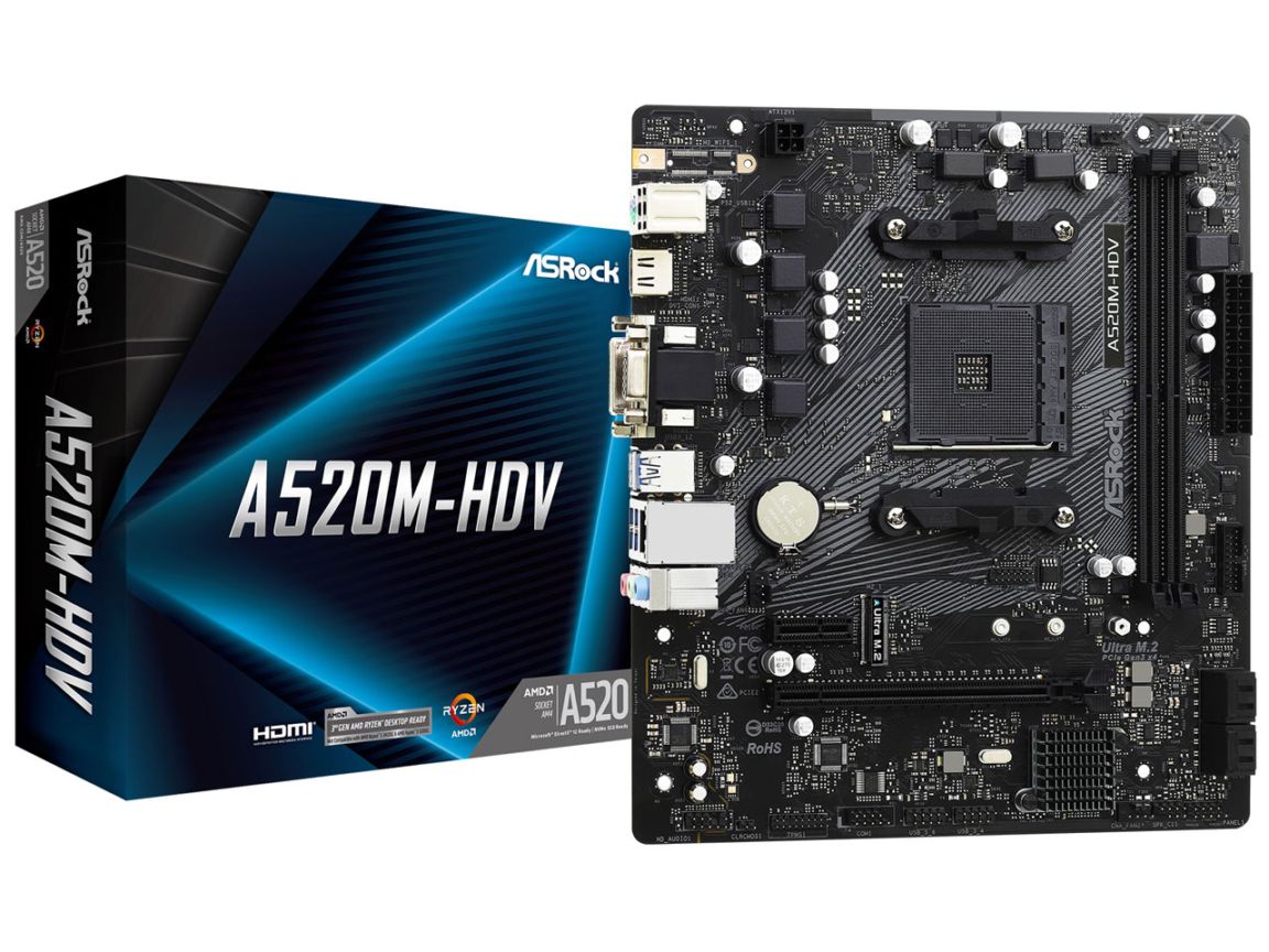 【プレミアムアウトレット】ASRock A520M-HDV＋ Windows 11 Home (DSP版) セット (GD000471+P97784)