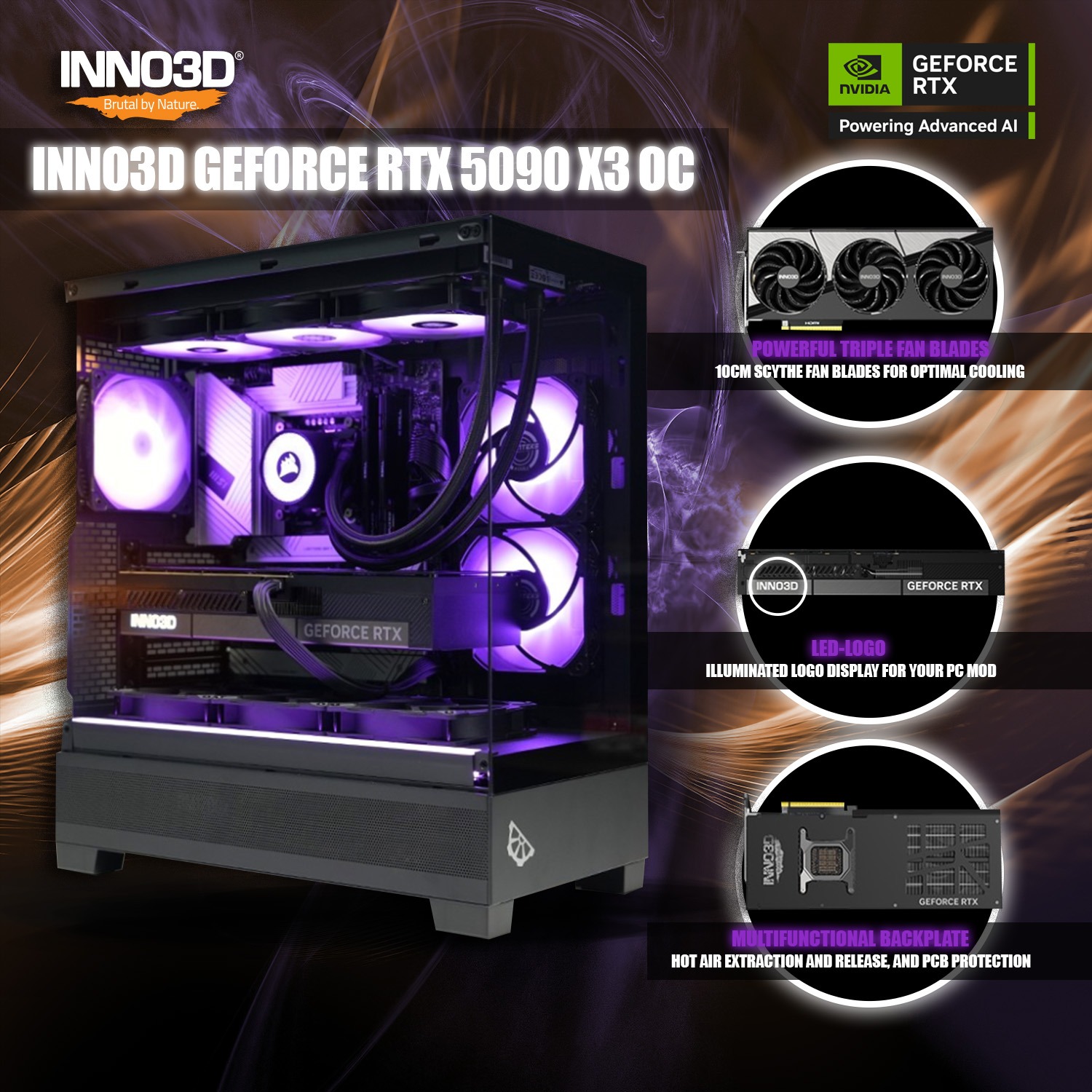 PCパーツ INNO3D GeForce RTX 5090 X3 OC PCパーツ INNO3D GeForce RTX 5090 X3 OC INNO3D GEFORCE RTX