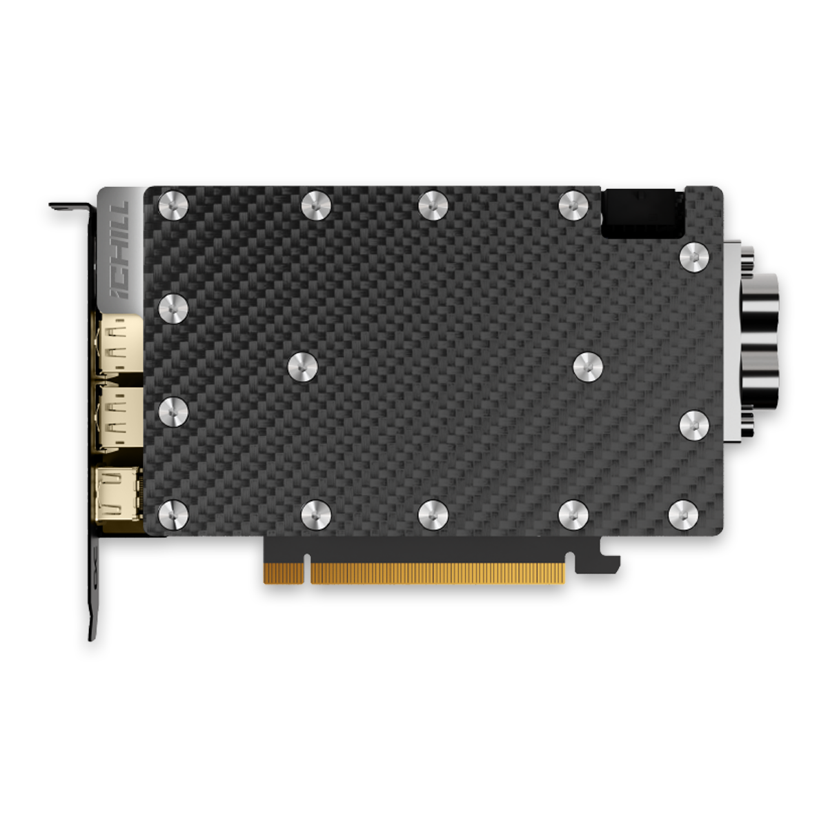 INNO3D GeForce RTX 5080 iCHILL FROSTBITE PRO C50803-16D7X-1760FBP 1.0スロット厚モデル