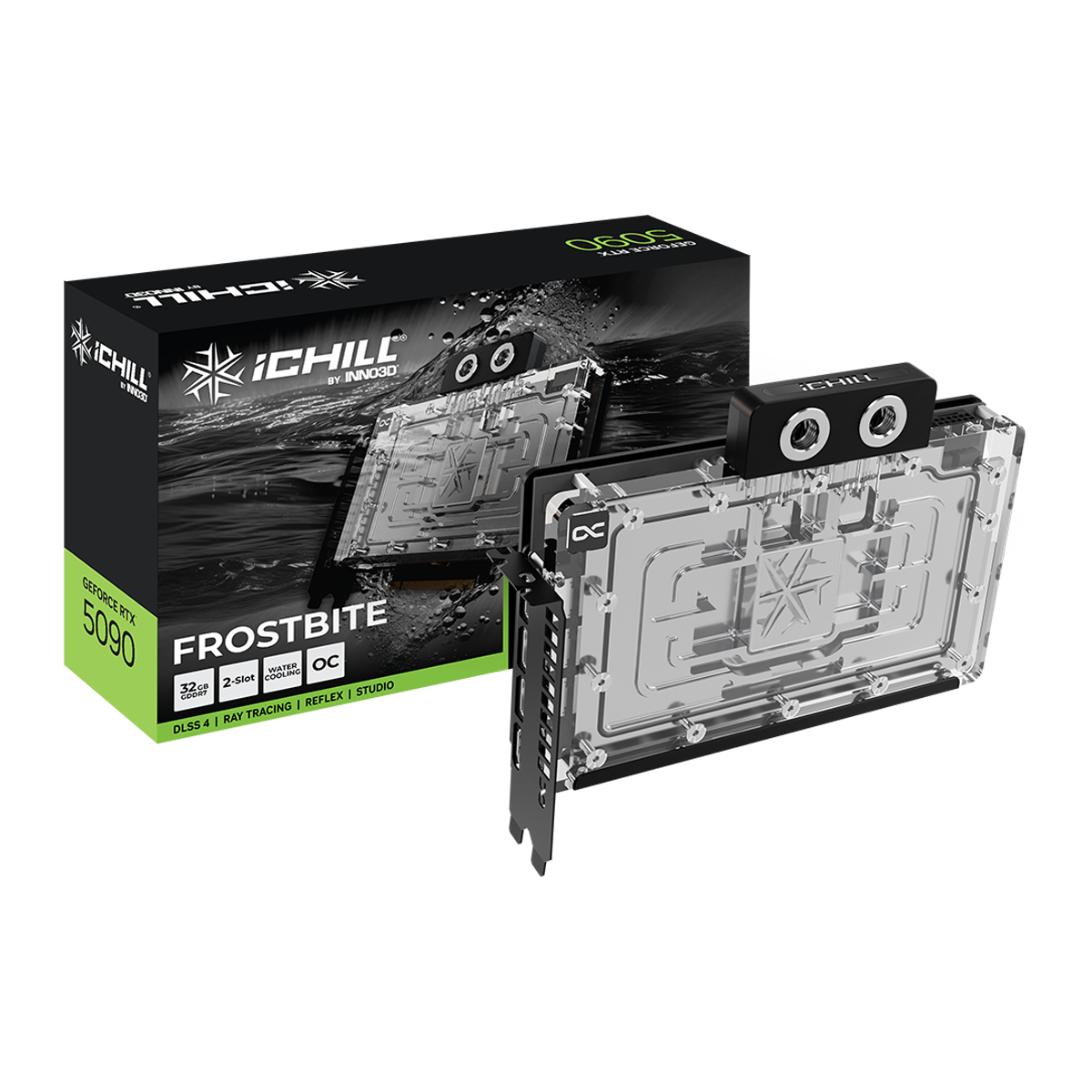 【6月中納品】INNO3D GeForce RTX 5090 iCHILL FROSTBITE C50903-32D7X-1759FB (GO000322) 2.0スロット厚モデル