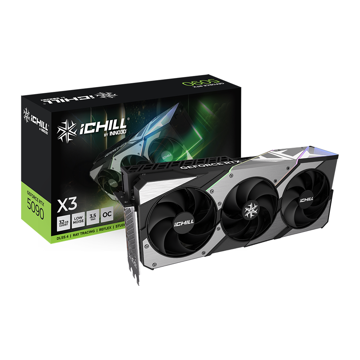 【6月中納品】INNO3D GeForce RTX 5090 iCHILL X3 C50903-32D7X-175967H (GO000312) 3.5スロット厚モデル