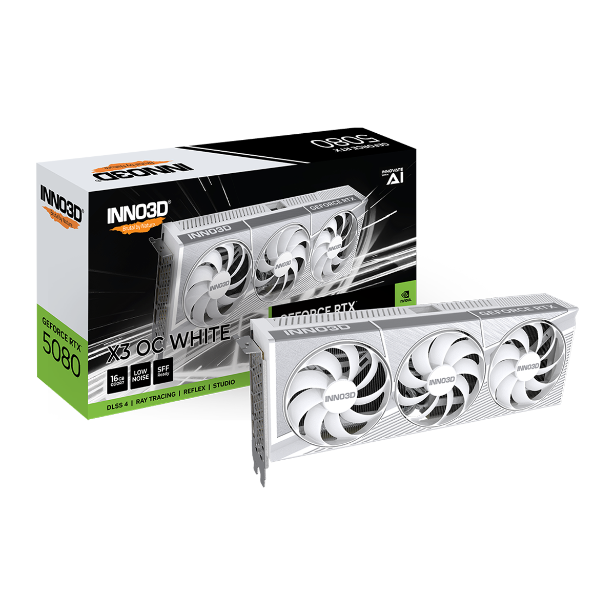 INNO3D GeForce RTX 5080 X3 OC WHITE (GO000071) 【未使用静態展示品