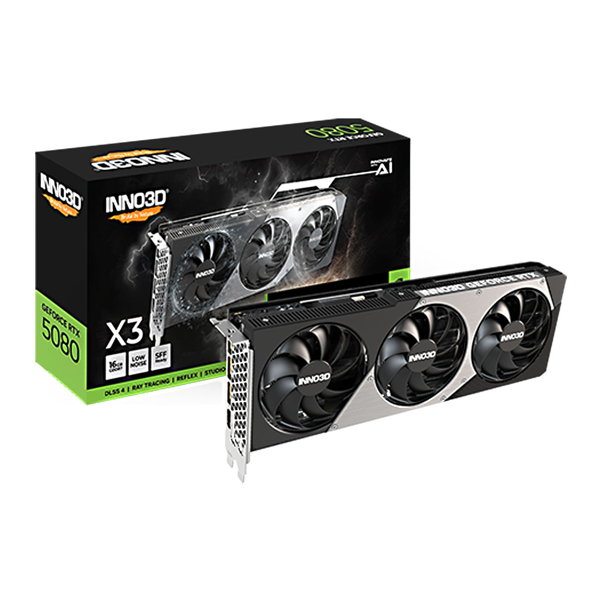 INNO3D GeForce RTX 5080 X3 N50803-16D7-176068N (GO000052) ジャスト2.0スロット厚モデル