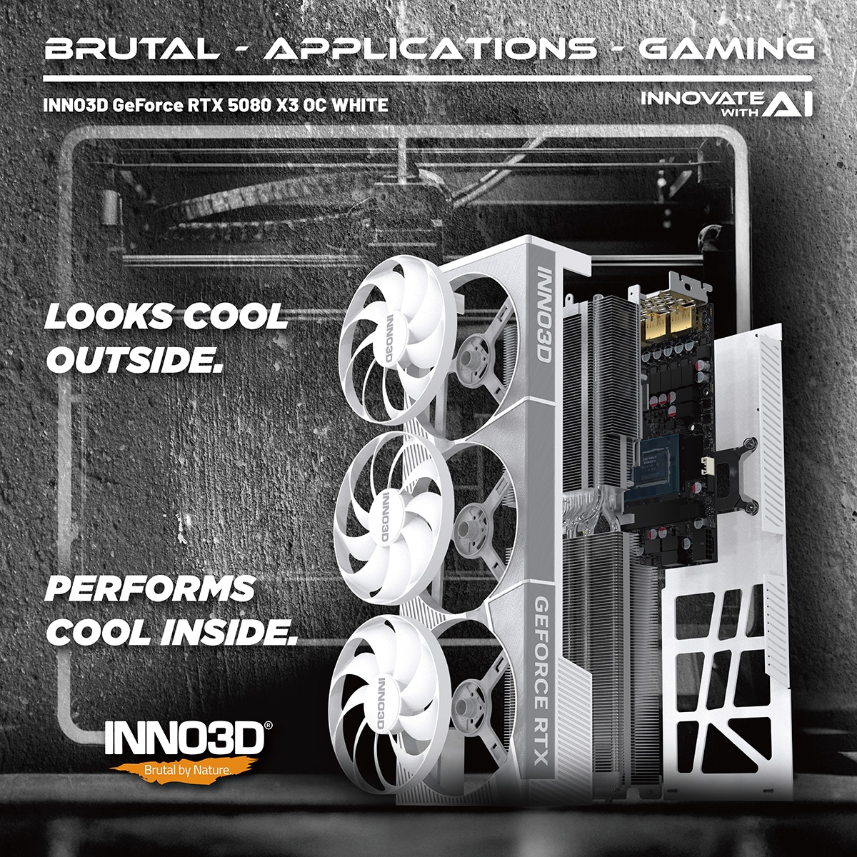 INNO3D GeForce RTX 5080 X3 OC WHITE N50803-16D7X-17605211