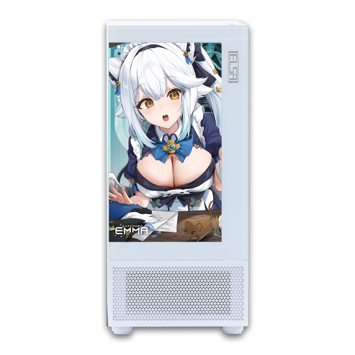 猫山みあ×ELSAコラボケース ゲーミングPC】デスクトップ／キャラクター