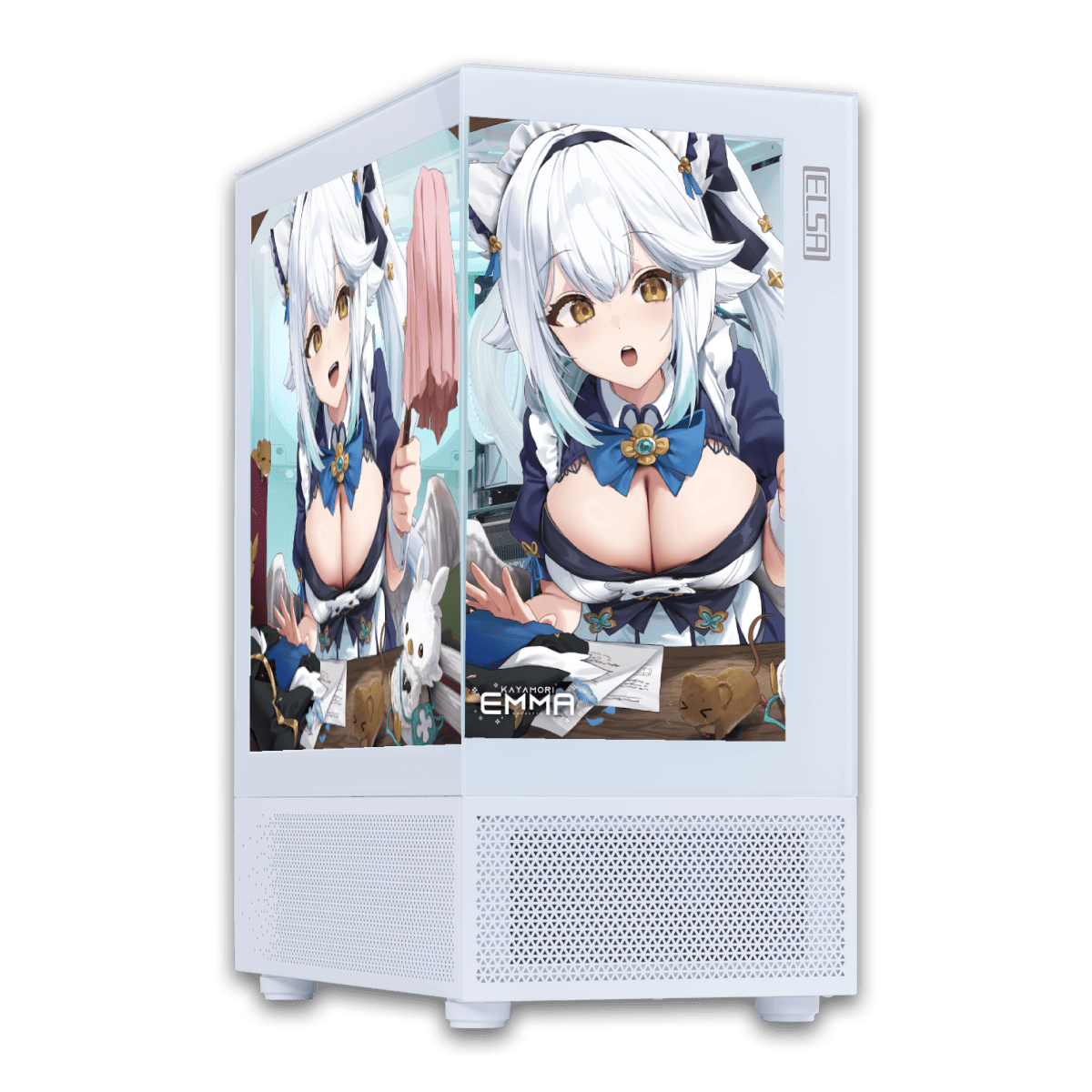 栢森エマ ×ELSA コラボレーションPCケース［ELEMXPGIM/WH］ | パソコン