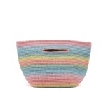 Peace Piece 幸せのカケラ、カシミアの手編みミニ・ニットバッグ　no.34