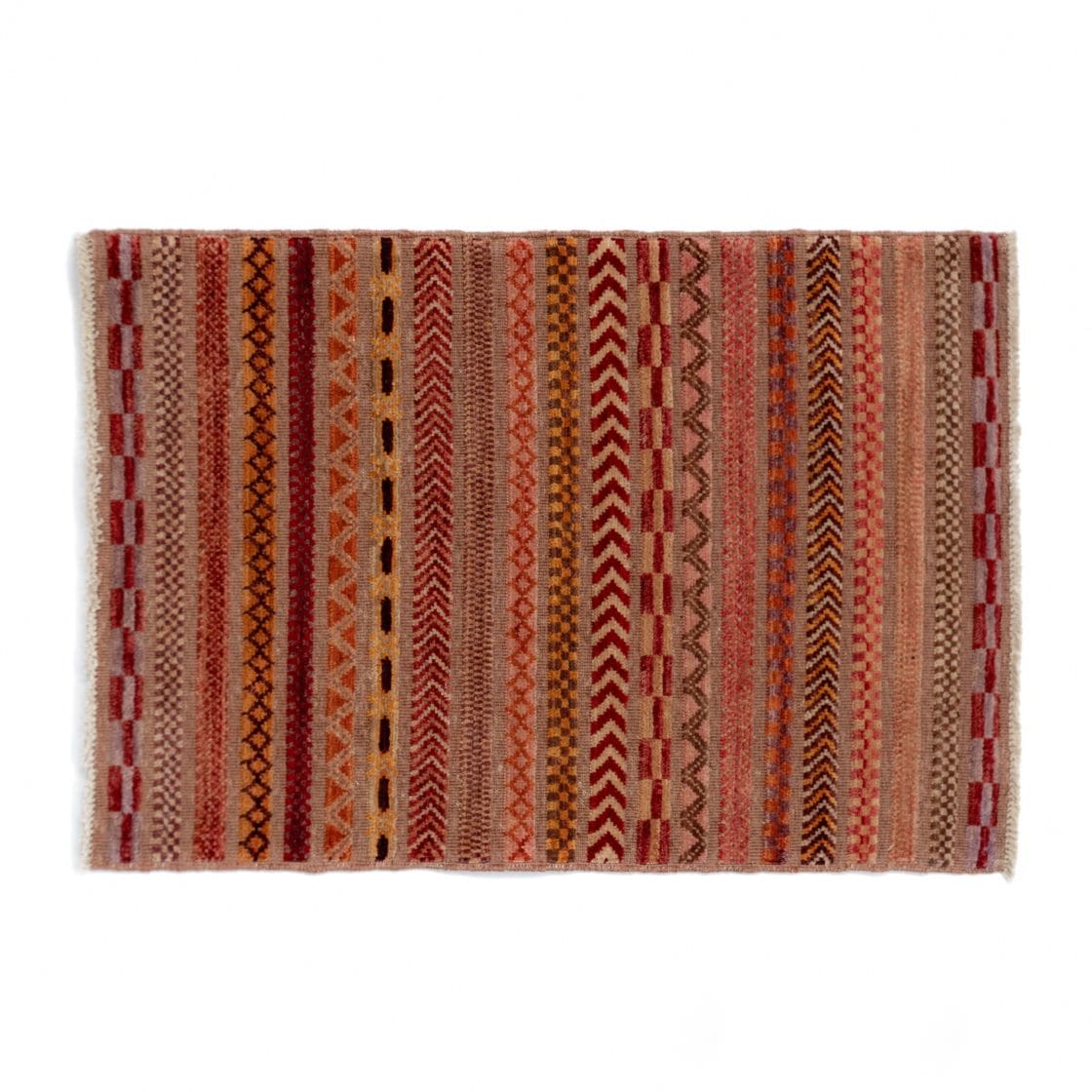 アフガン織り絨毯 LINES No.02