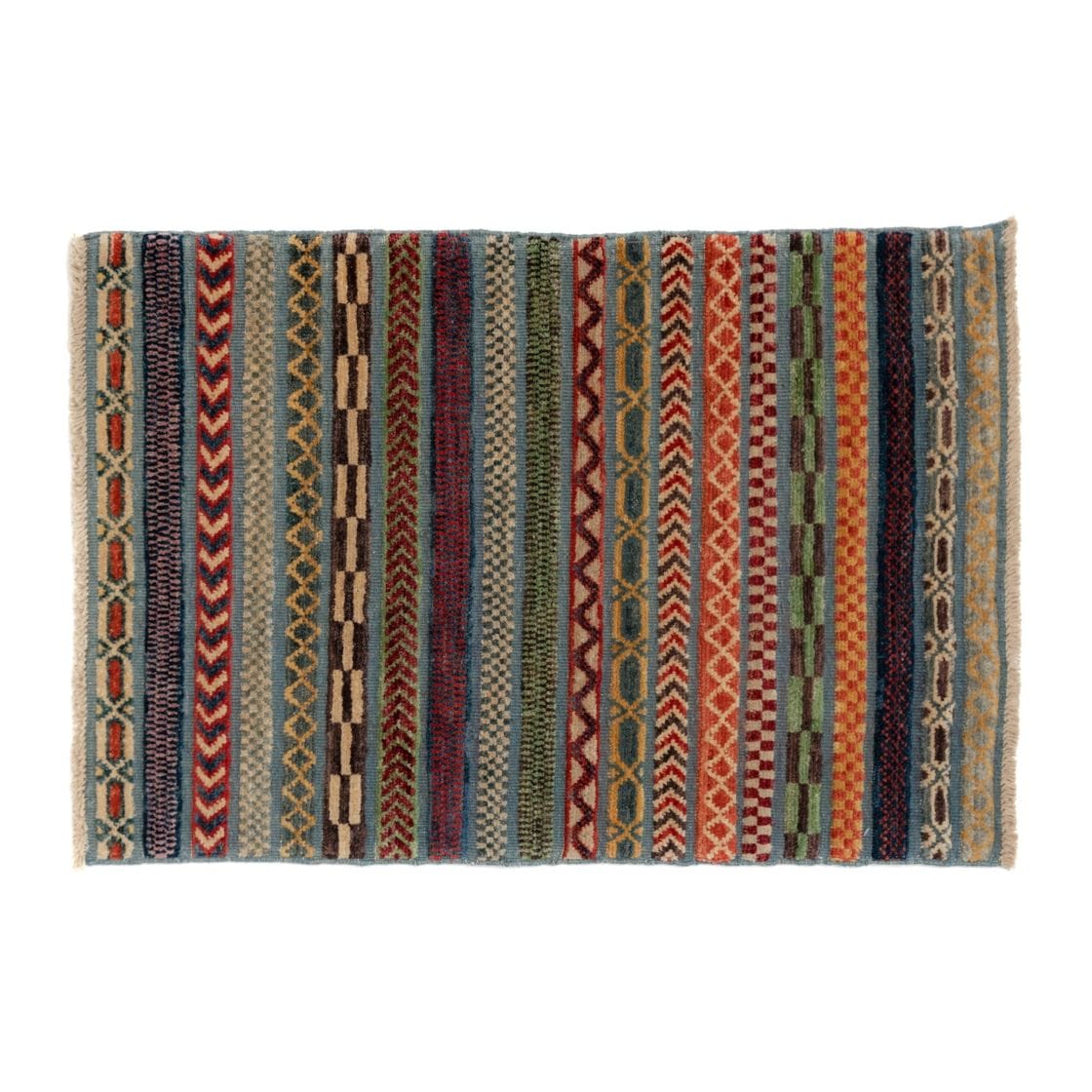 アフガン織り絨毯 LINES No.03