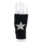 貴婦人のように、キラキラ手袋  　星・黒