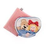 もったいない！コレクションNo83　エコバッグポーチのバッグチャーム・ハート