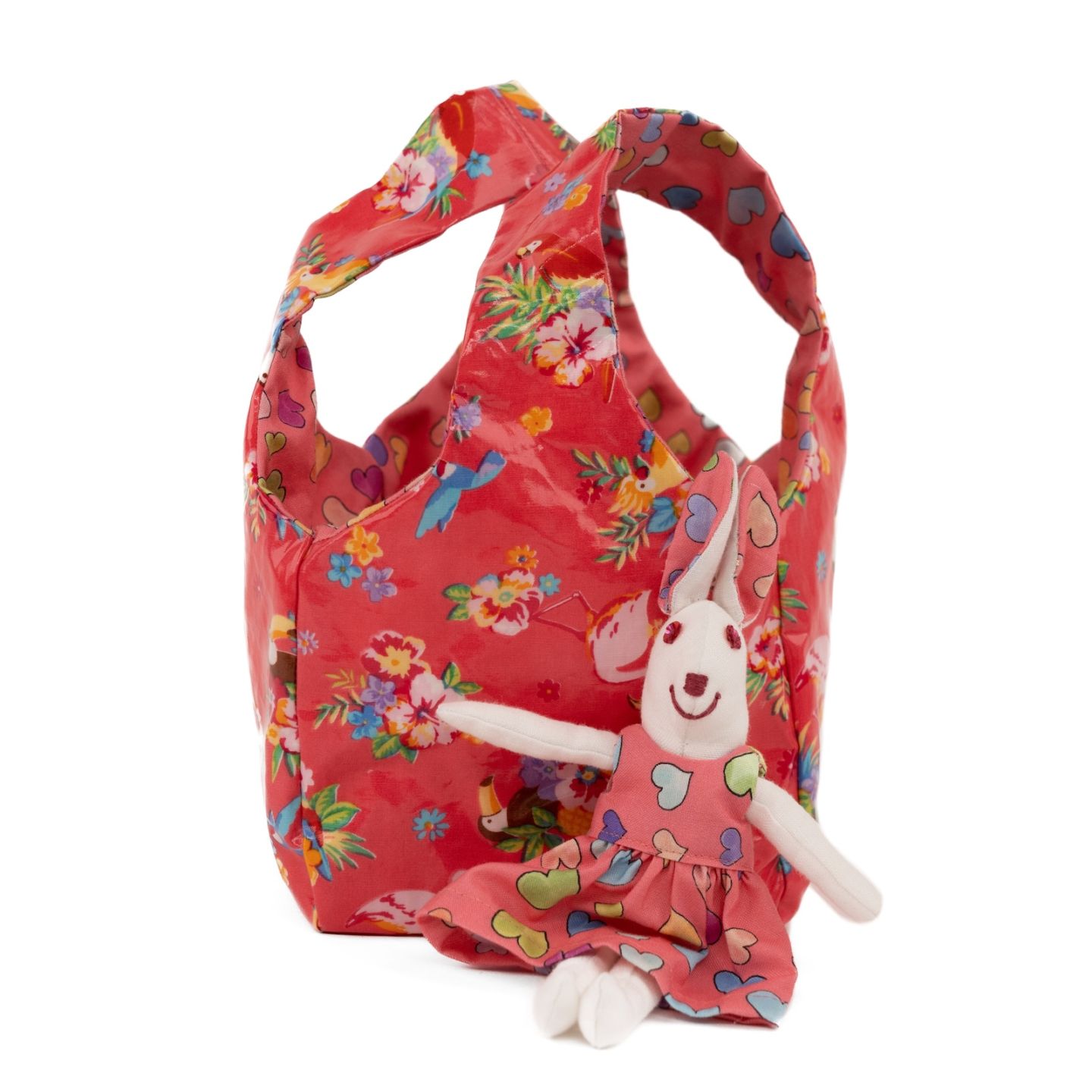 もったいない！コレクションNo86　ミニミニ！ペットみたいに可愛いバッグ ウサギの着せ替え人形付き・ピンク