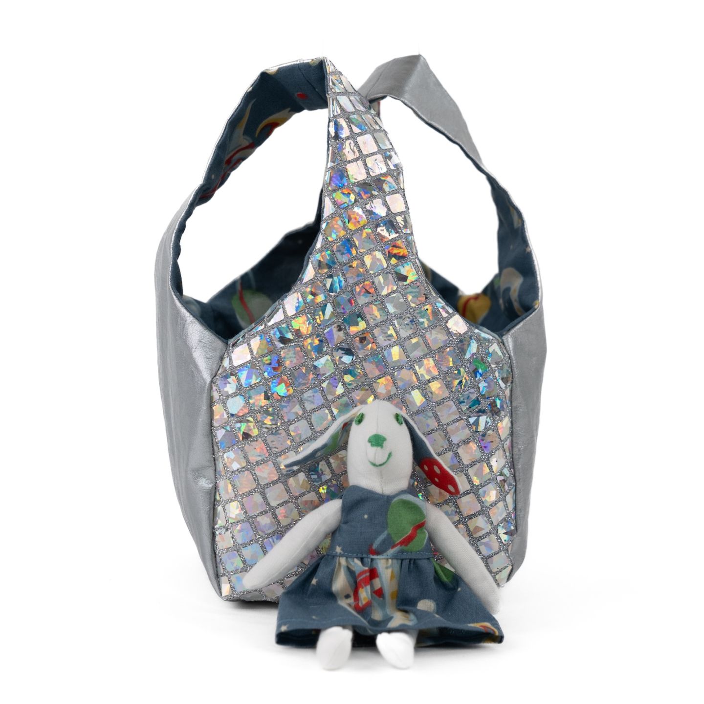 もったいない！コレクションNo89　ミニミニ！ペットみたいに可愛いバッグ ウサギの着せ替え人形付き・キラキラ